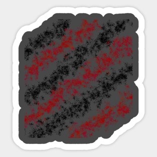 red and black leaves Sticker